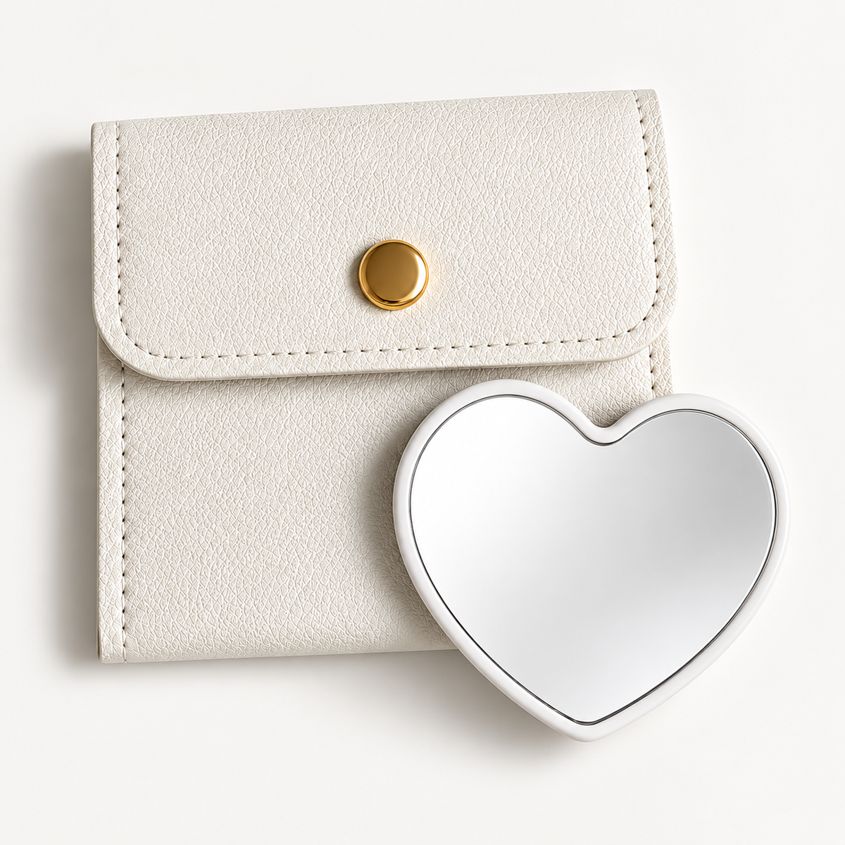Mirror with Dusty Pink Medium + Mini Pout Pouch Set
