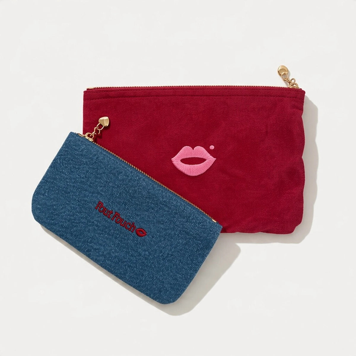 Cherry Red Medium + Vintage Denim Mini Set