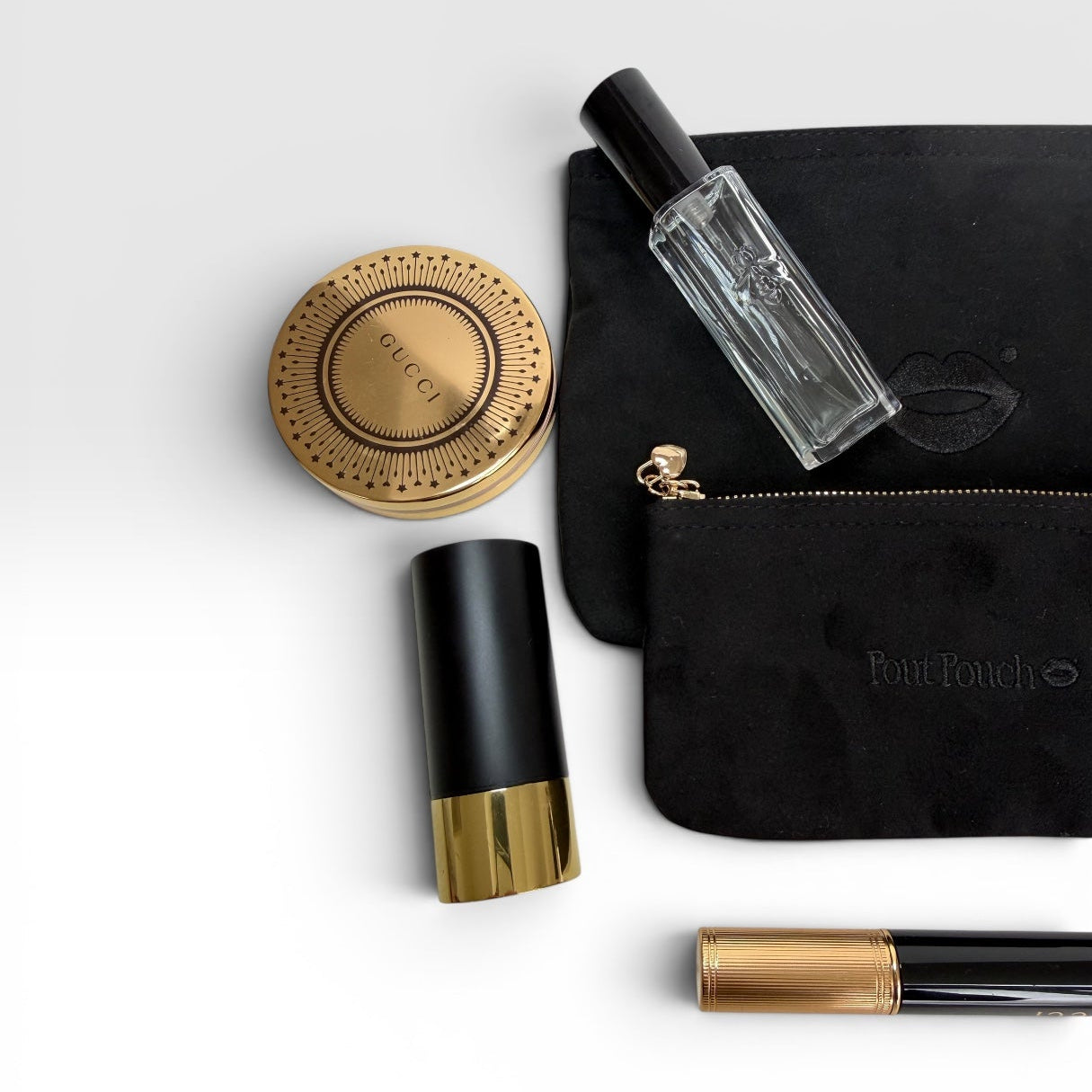 PRE-ORDER All Black Medium + All Black Mini Pout Pouch Set