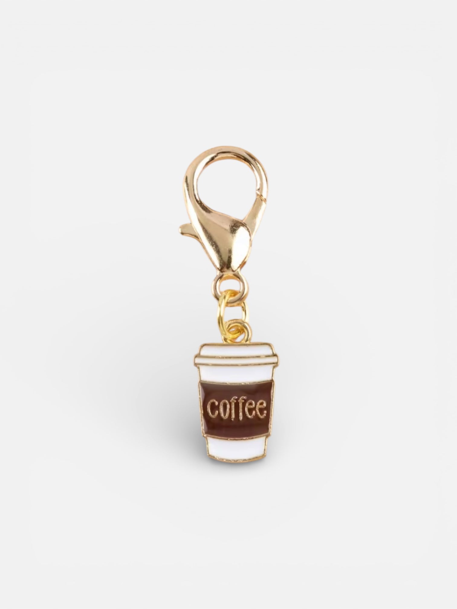Coffee cup zipper charm accessory for Pout Pouch