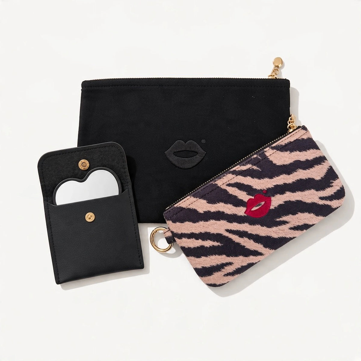 Black Medium + Zebra Print Mini Set