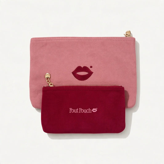 Dusty Pink Medium + Cherry Red Mini Set