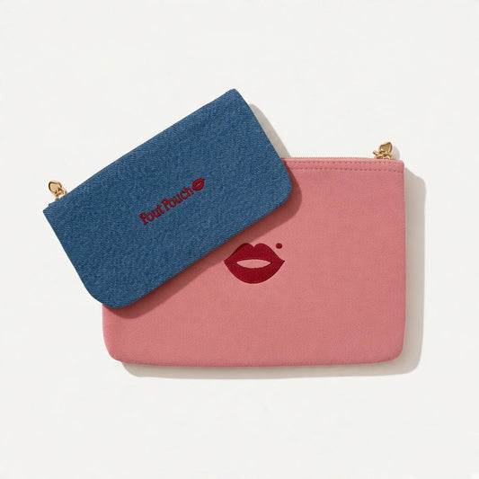 Dusty Pink Medium + Vintage Denim Mini Set