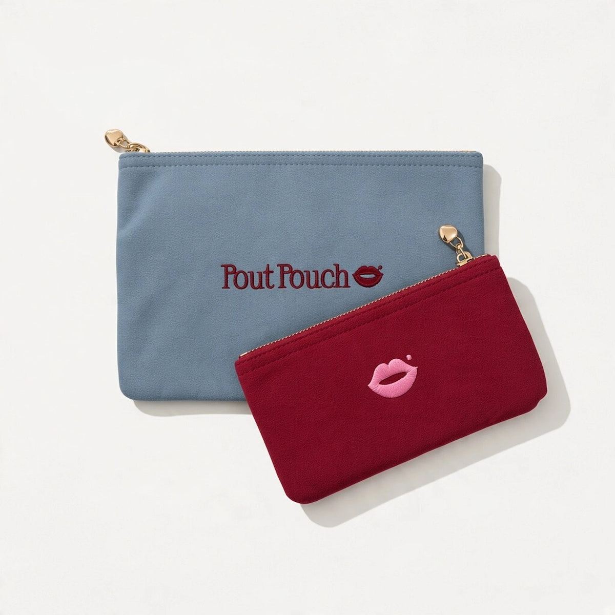 Powder Blue Medium + Cherry Red Mini Set