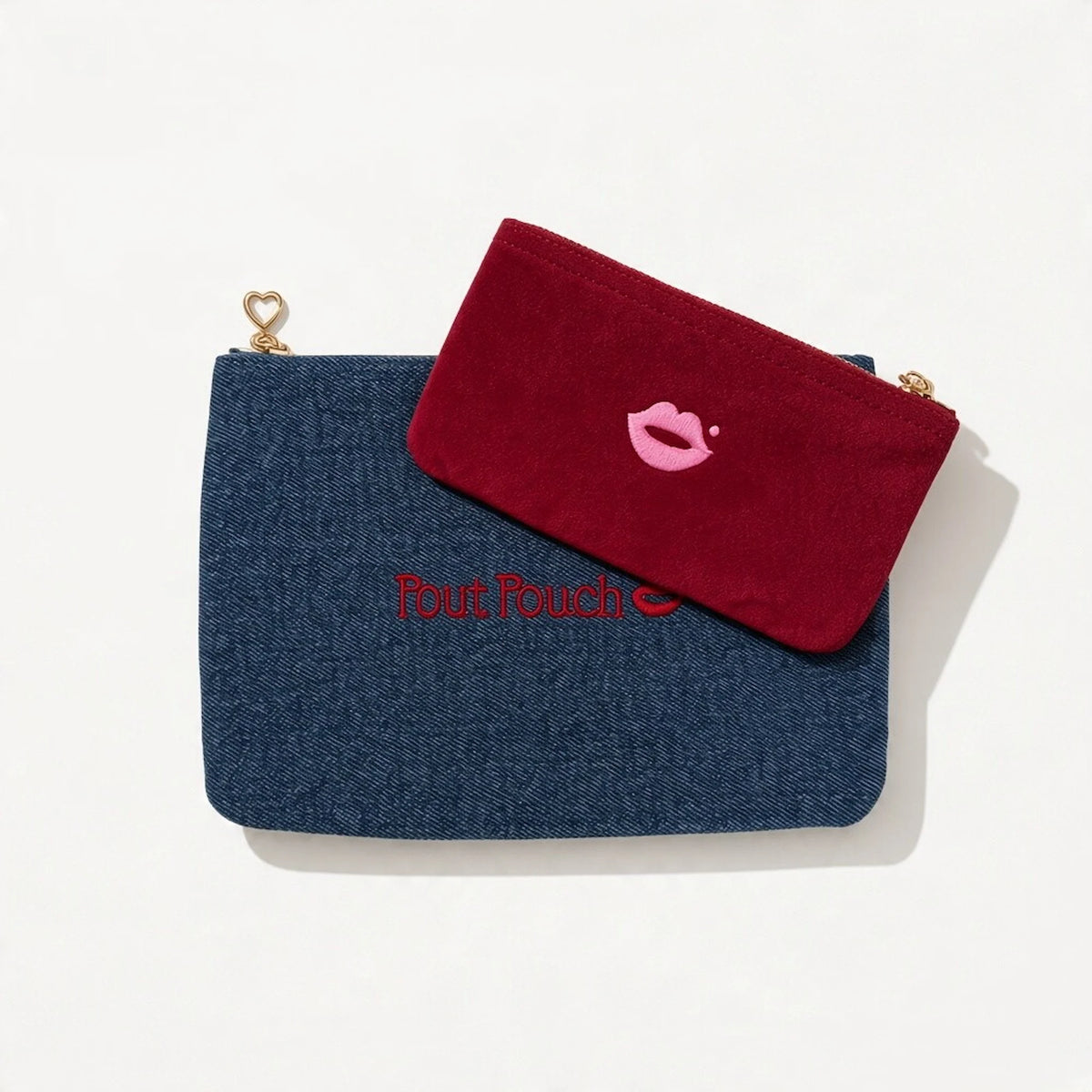 Vintage Denim Medium + Cherry Red Mini Set